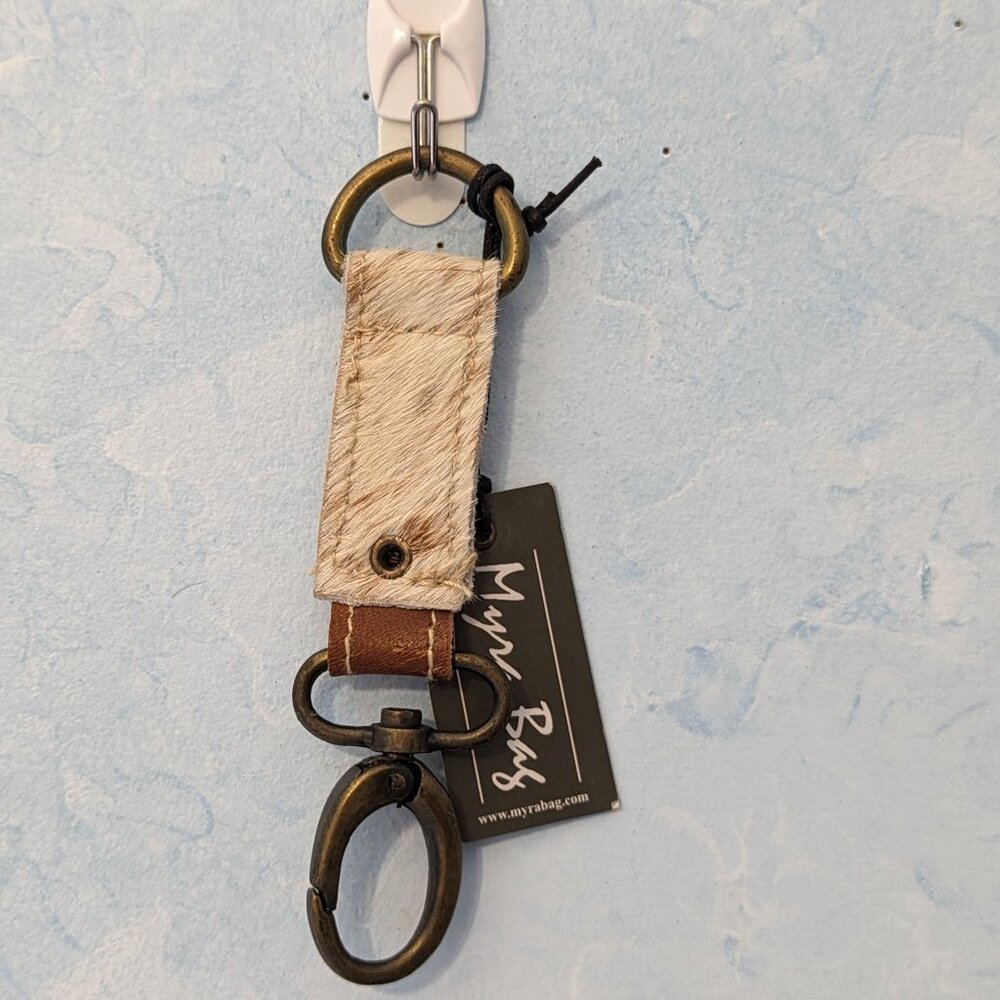 Myra Bag cowhide fur Key Fob - N